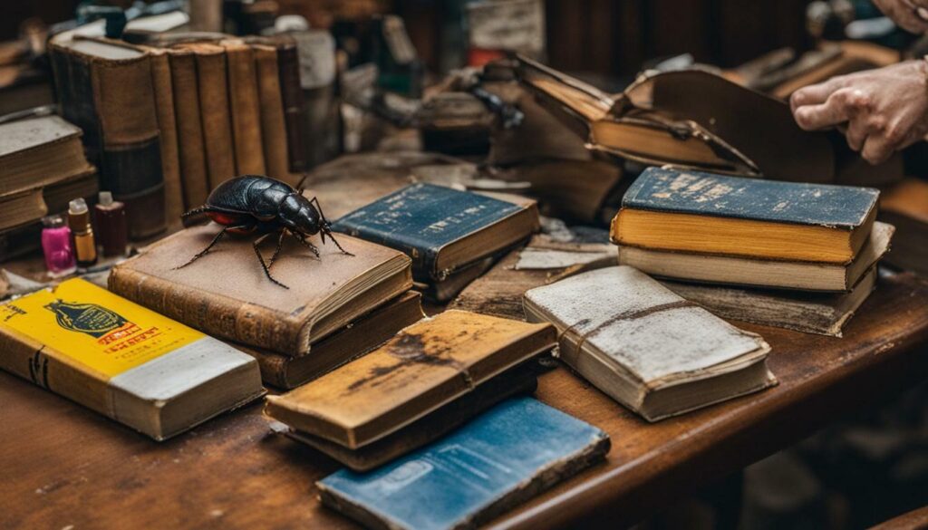 How To Handle Roach-Infested Books?