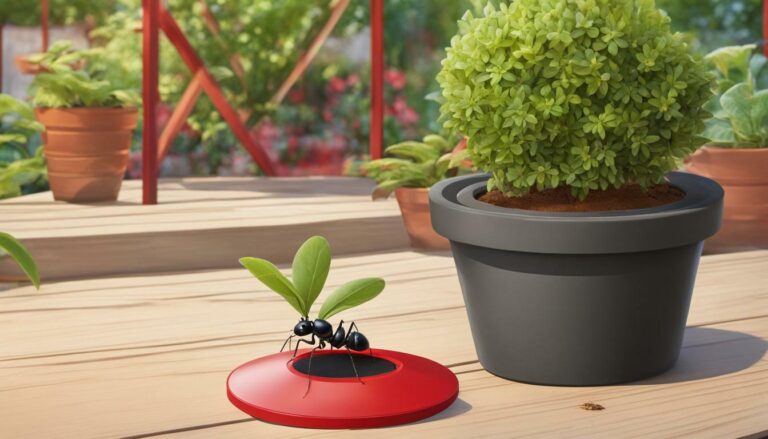 How to prevent ants from nesting in potted plants?