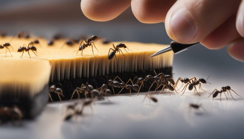 How to safely remove ants from electronics?