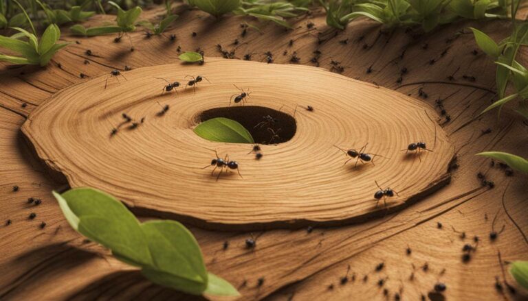 What are the signs of an ant nest?