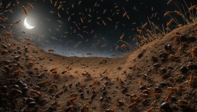 Why are ants active at night?