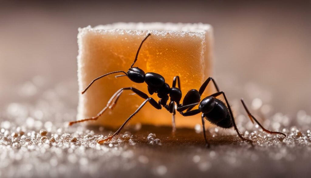 Why are ants attracted to sugar?