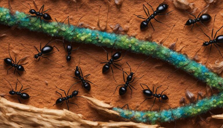 Why do ants crawl in a line?