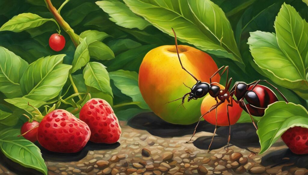 Why do ants prefer certain foods?